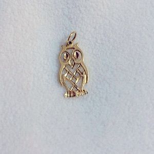 Gold Owl Pendant